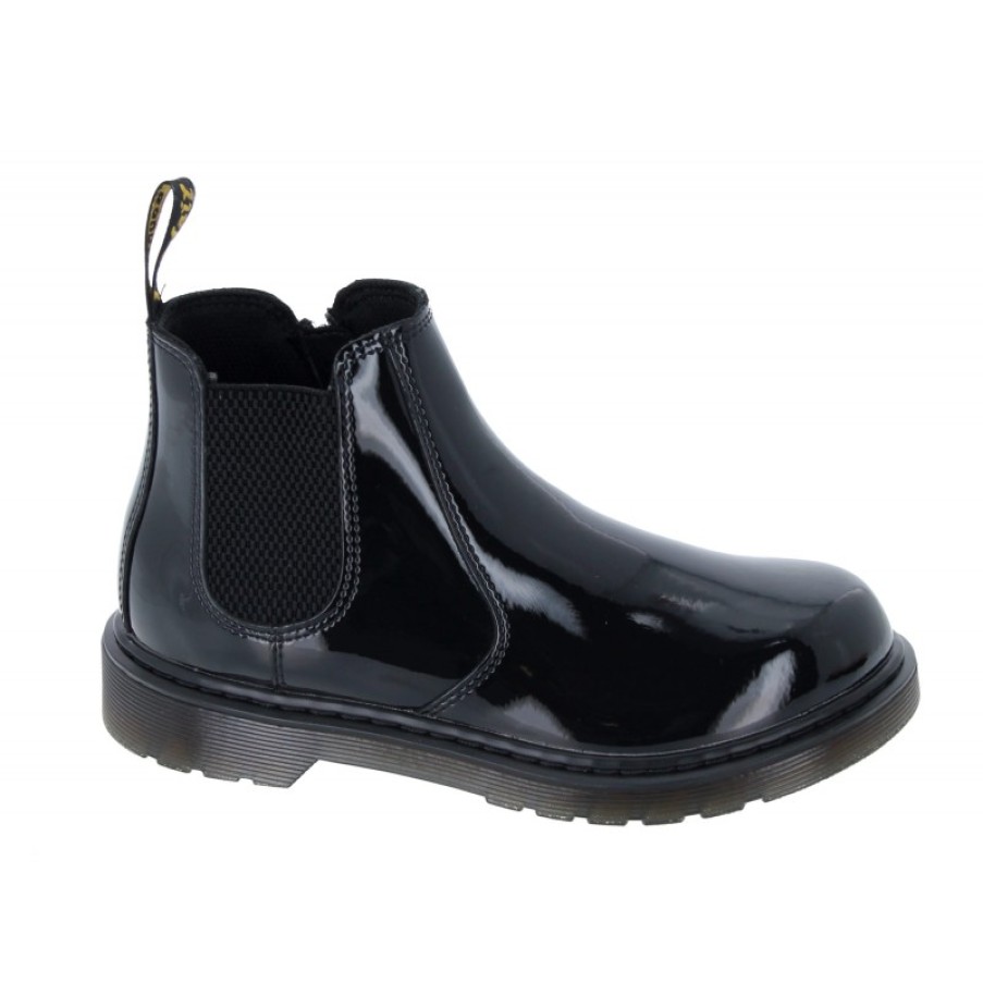 Children'S Dr. Martens Girls Boots | 2976 Junior Boots - Black Patent