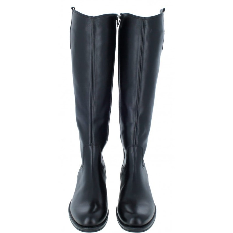 Women'S Gabor | Absolute Xs 91.607 Knee High Boots - Black Leather