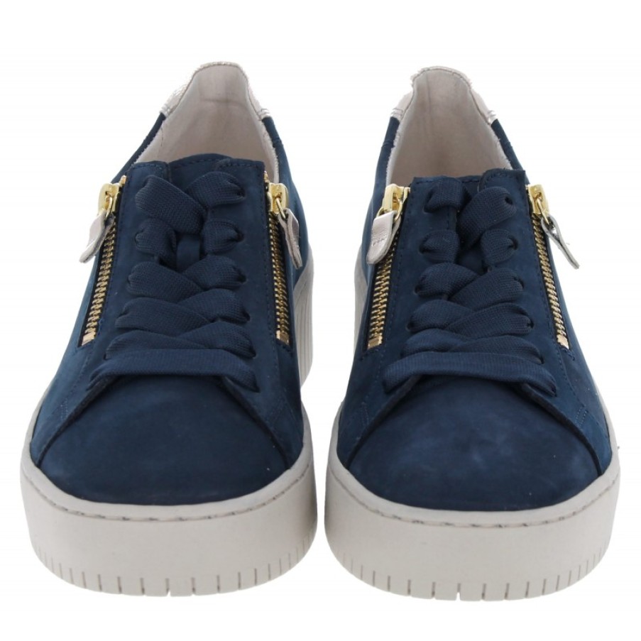 Women'S Gabor | Wolf 33.230 Casual Shoes - Blue Nubuck