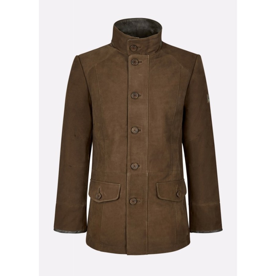 Men'S Dubarry | Moore Leather Jacket 3614 - Walnut