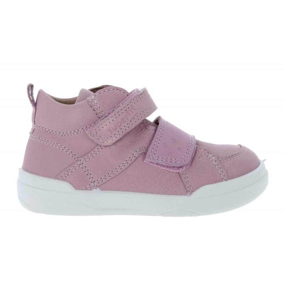 Children'S Superfit Boys Shoes | Superfree Hi-Tops - Pink