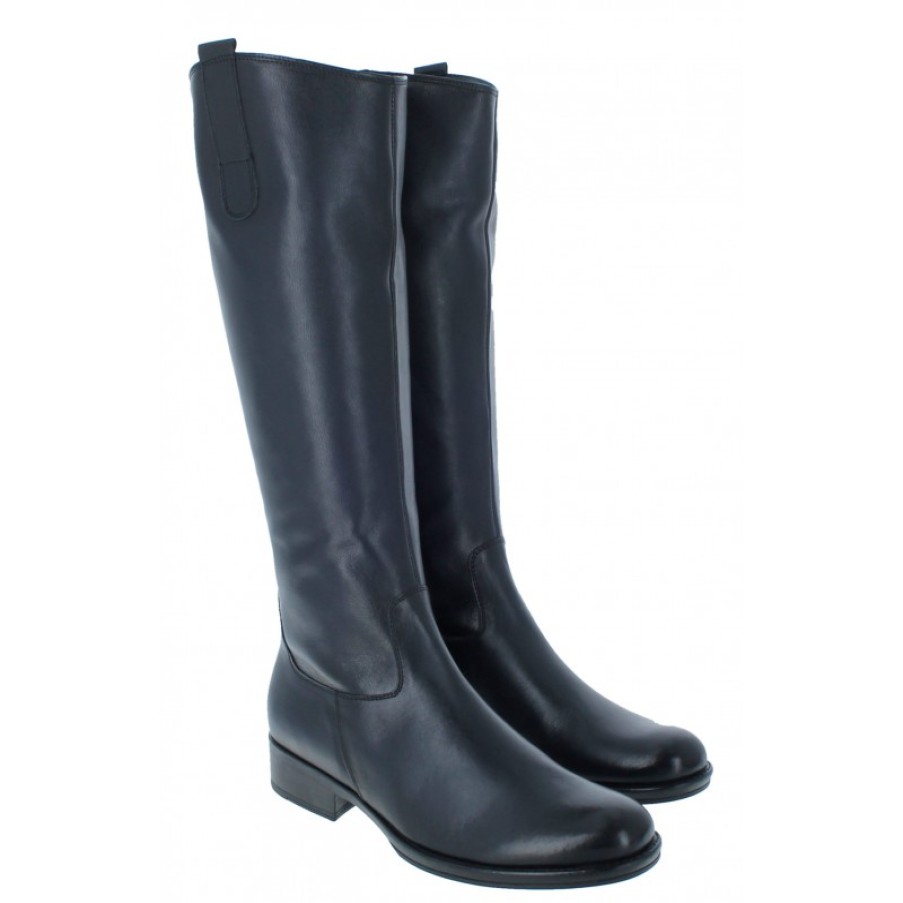 Women'S Gabor | Absolute S 91.608 Knee High Boots - Notte Leather