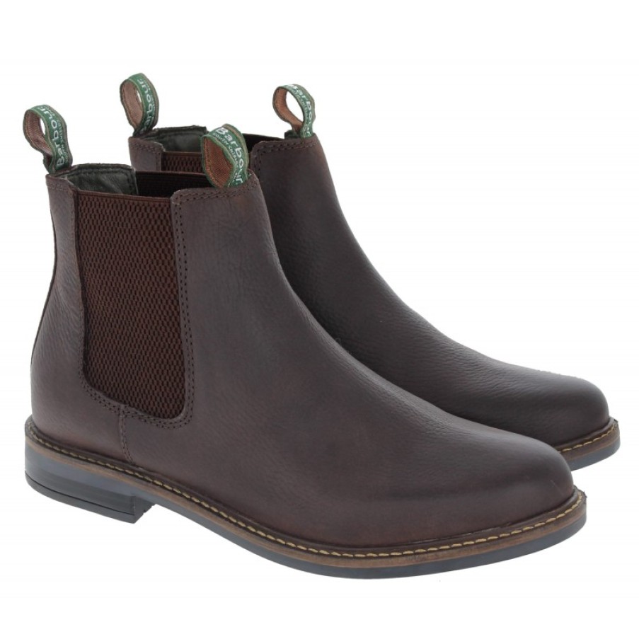 Men'S Barbour | Farsley Mfo0244 Chelsea Boots - Mocha Leather