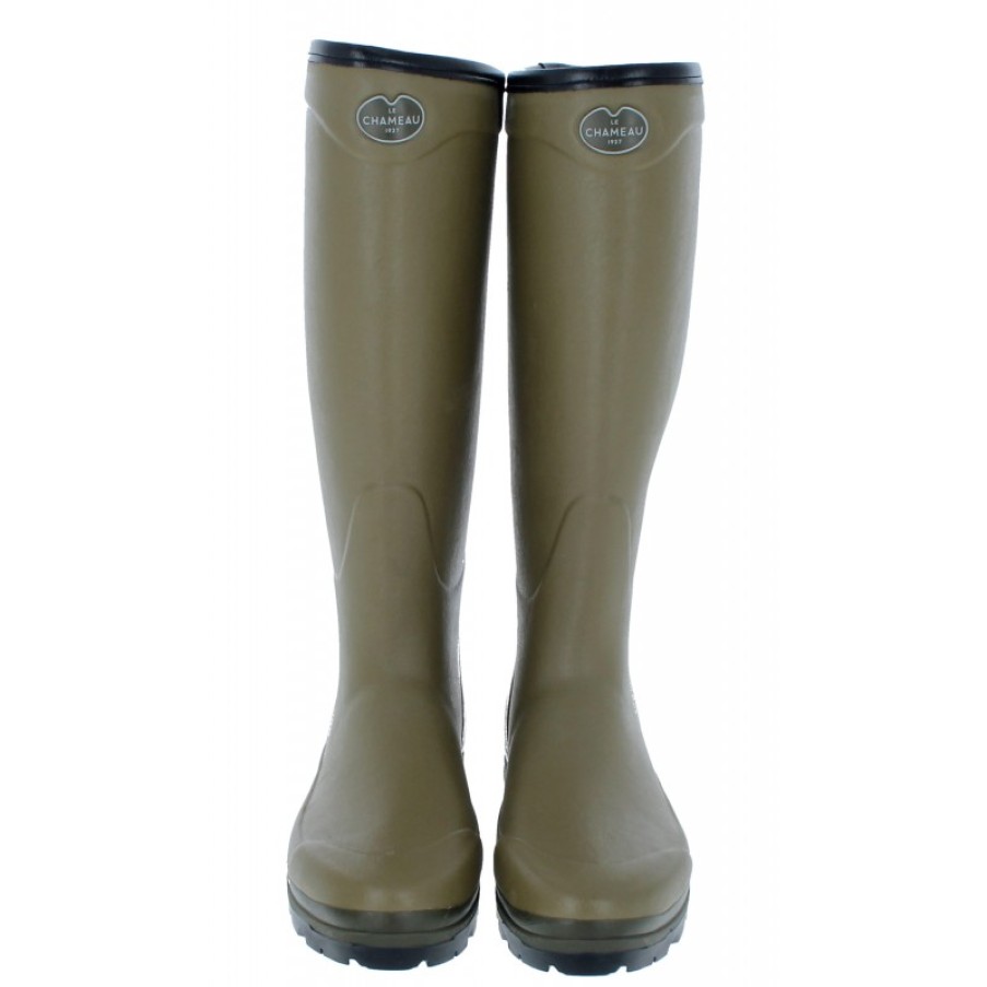 Men'S Le Chameau | Country Cross Neoprene Mens Wellingtons 2906 - Vert Vierzon