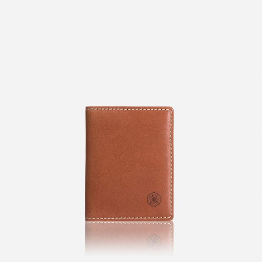 Men'S Jekyll & Hide | Jekyll & Hide Roma Slim Bifold Card Holder - Tan Leather