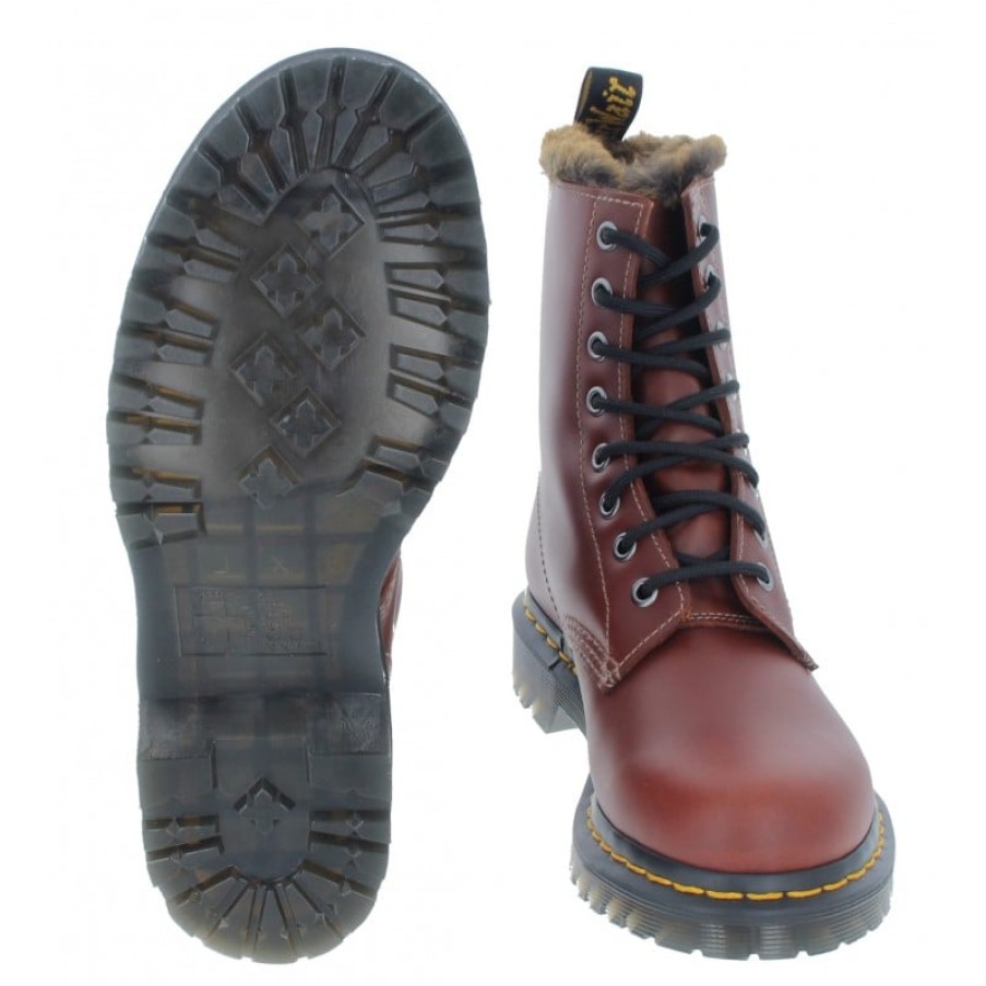 Women'S Dr. Martens | 1460 Serena Lace-Up Boots - Brown Leather