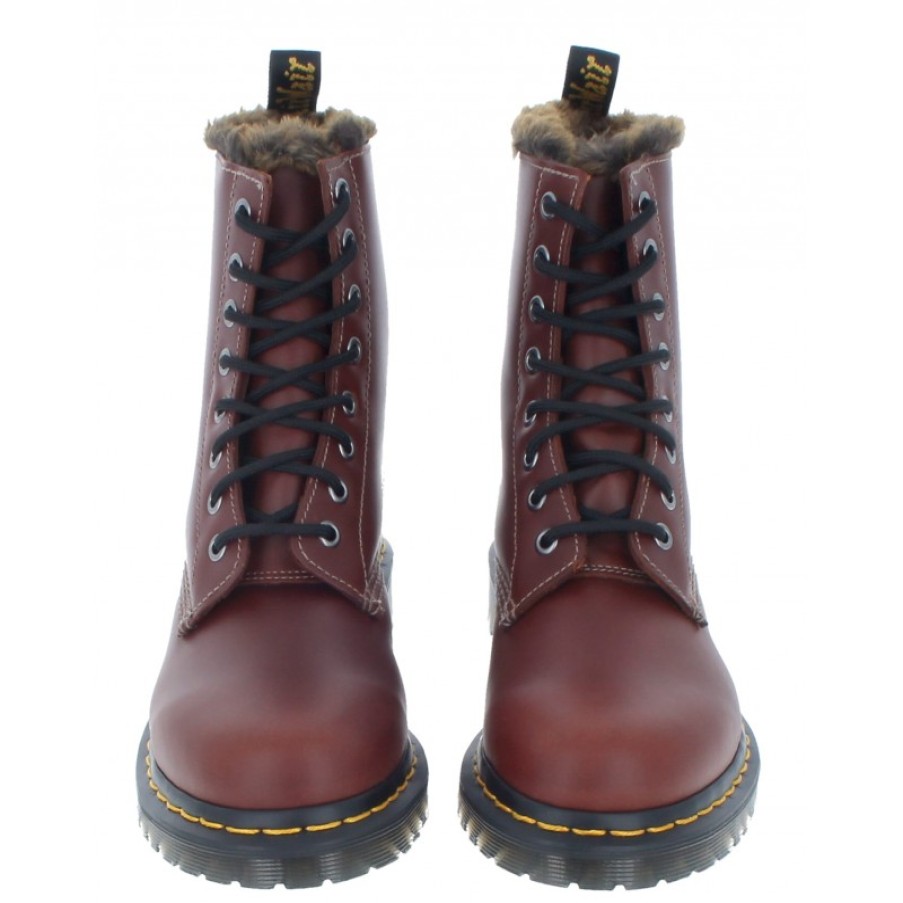 Women'S Dr. Martens | 1460 Serena Lace-Up Boots - Brown Leather