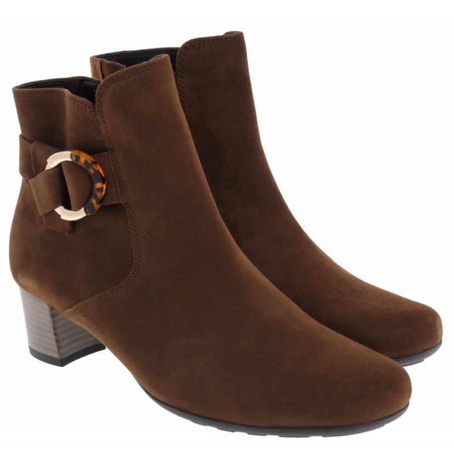 Women'S Gabor | Hemp 92.824 Ankle Boots - Reh Suede