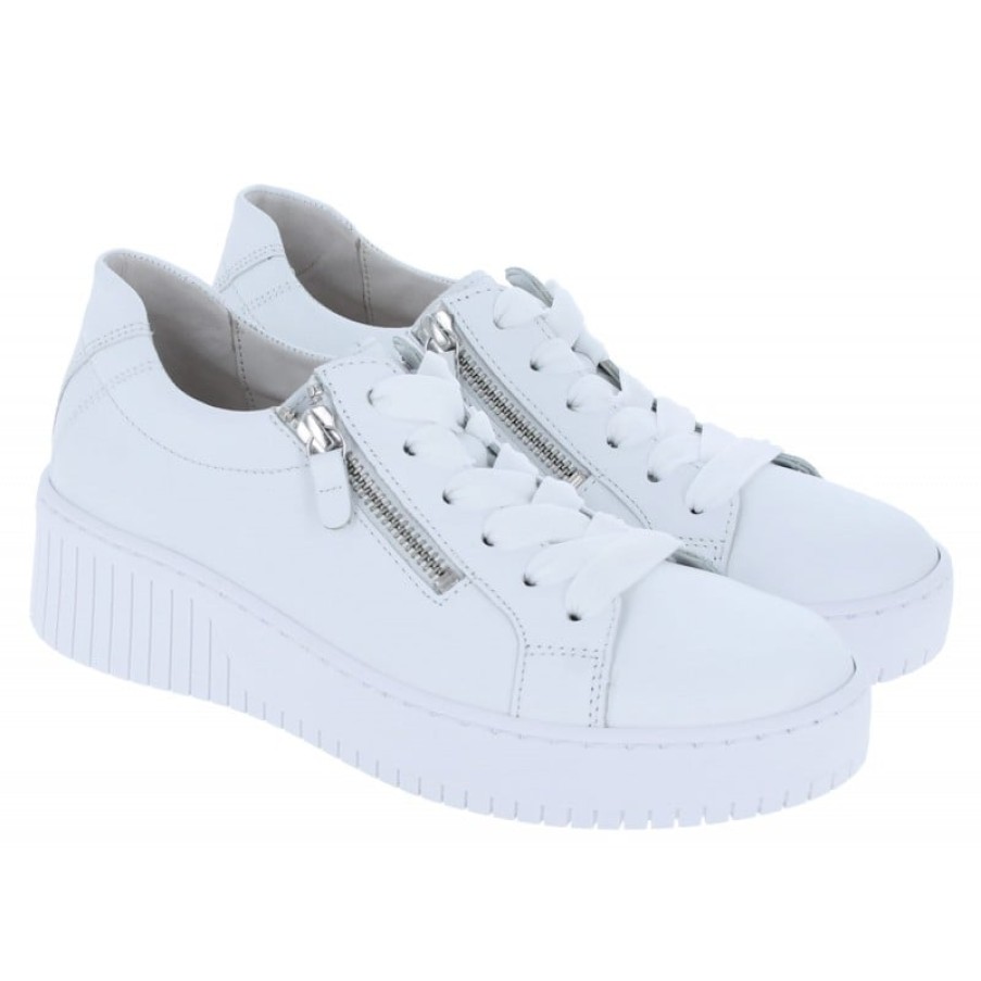 Women'S Gabor | Wolf 33.230 Casual Shoes - White Leather