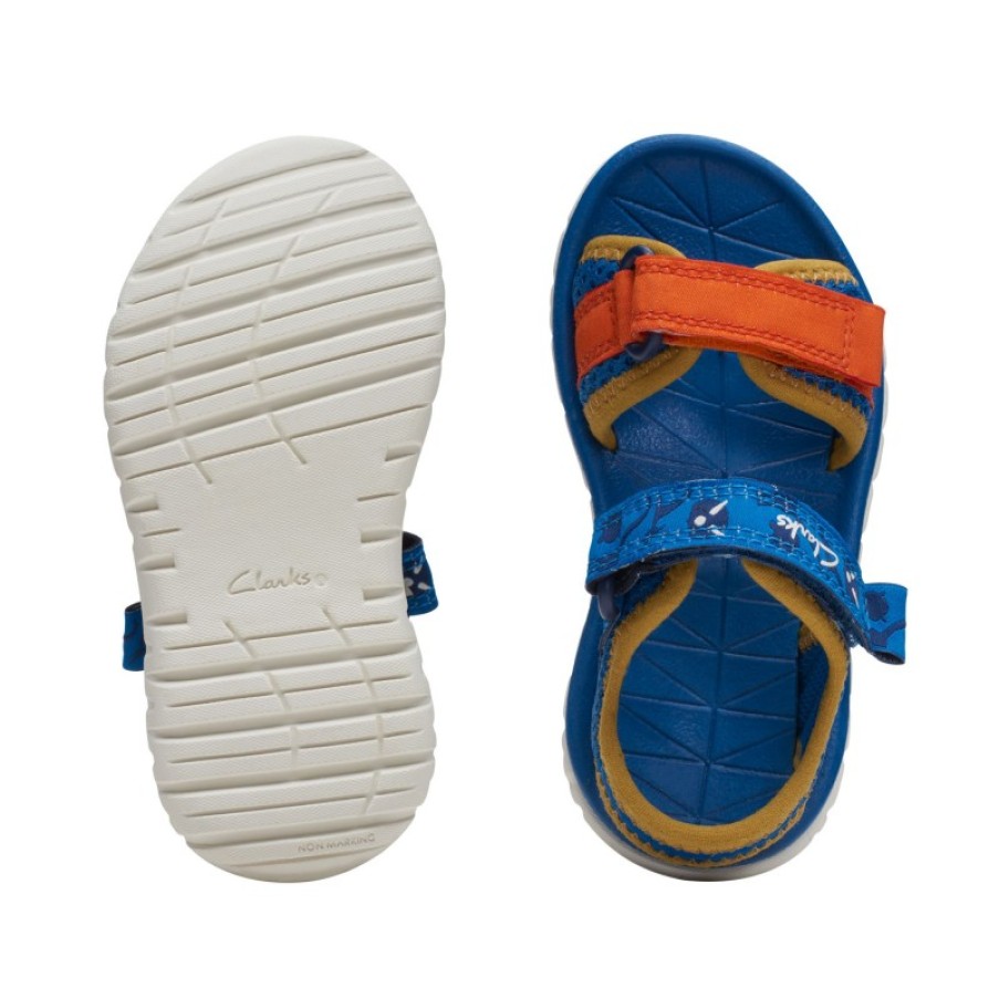 Children'S Clarks Boys Sandals | Surfing Tide Toddler Sandals - Blue