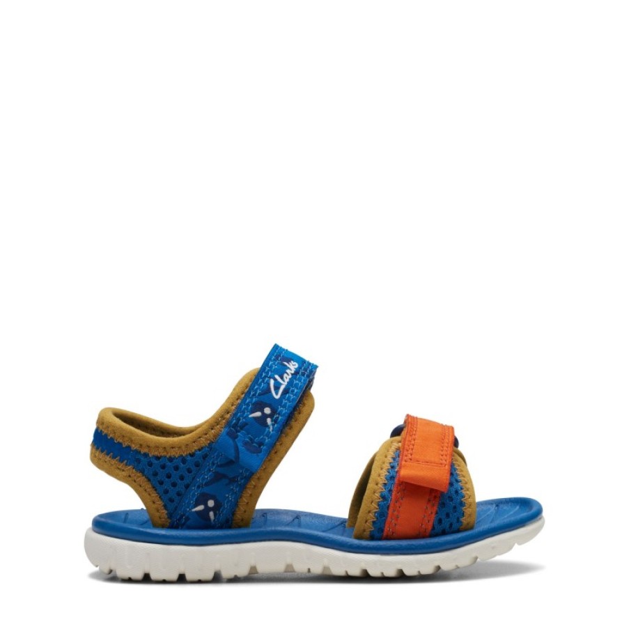 Children'S Clarks Boys Sandals | Surfing Tide Toddler Sandals - Blue