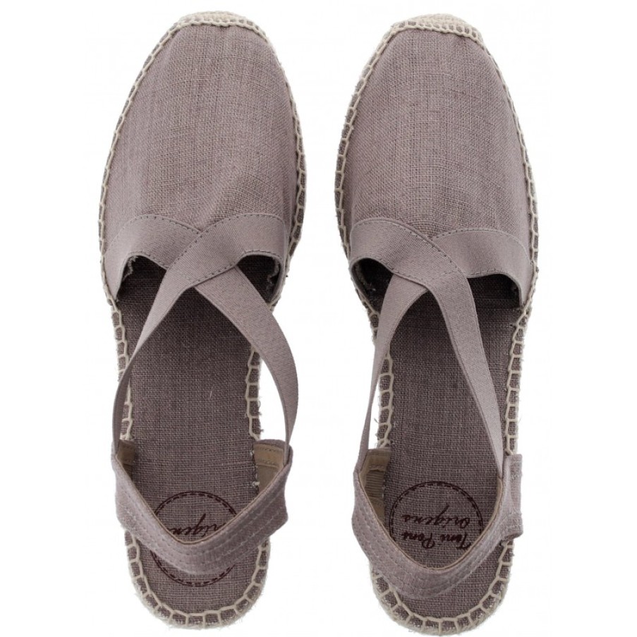 Women'S Toni Pons | Ter Wedge Espadrilles - Taupe Cotton