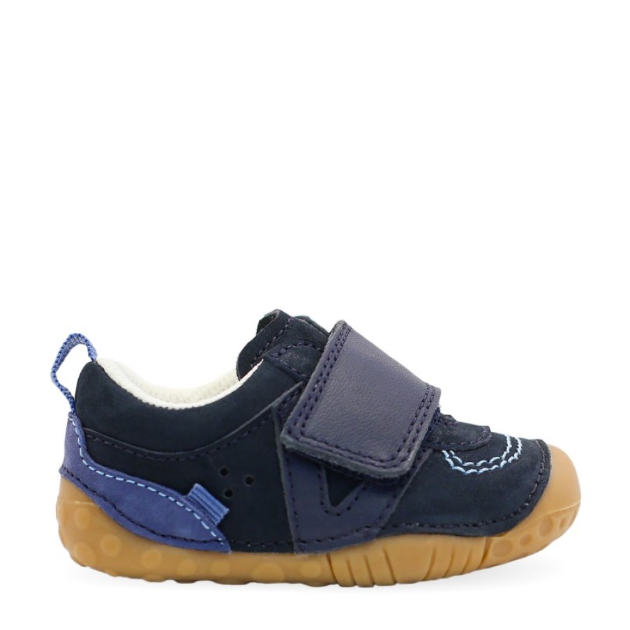 Children'S Start-Rite Boys Shoes | Shuffle Shoes - Navy Nubuck