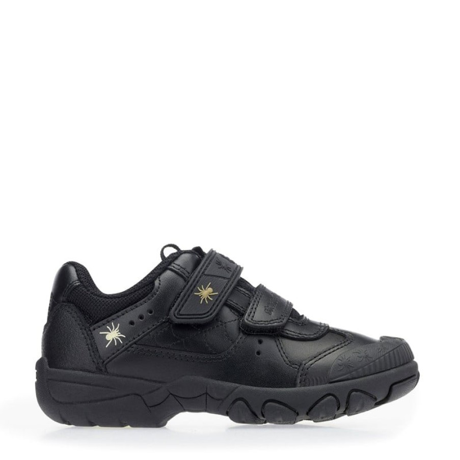 Children'S Start-Rite Boys School Shoes | Tarantula School Shoes - Black Leather