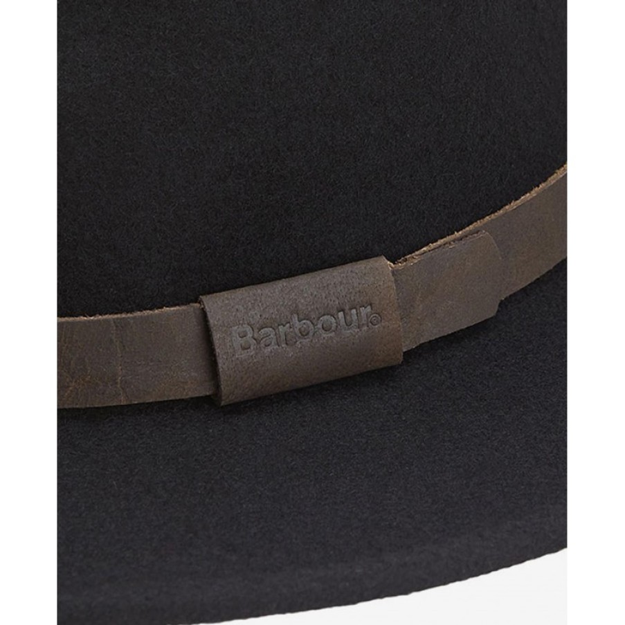 Men'S Barbour | Crush Bushman Hat Mha0007 - Black