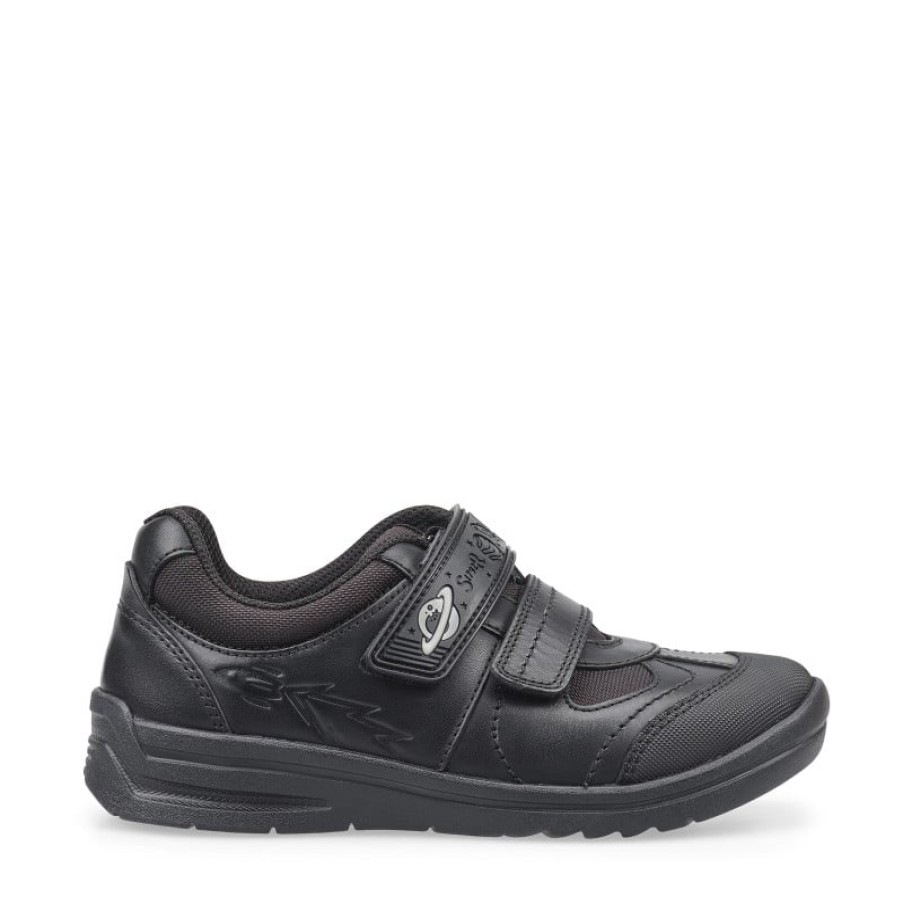 Children'S Start-Rite Boys School Shoes | Rocket School Shoes - Black Leather