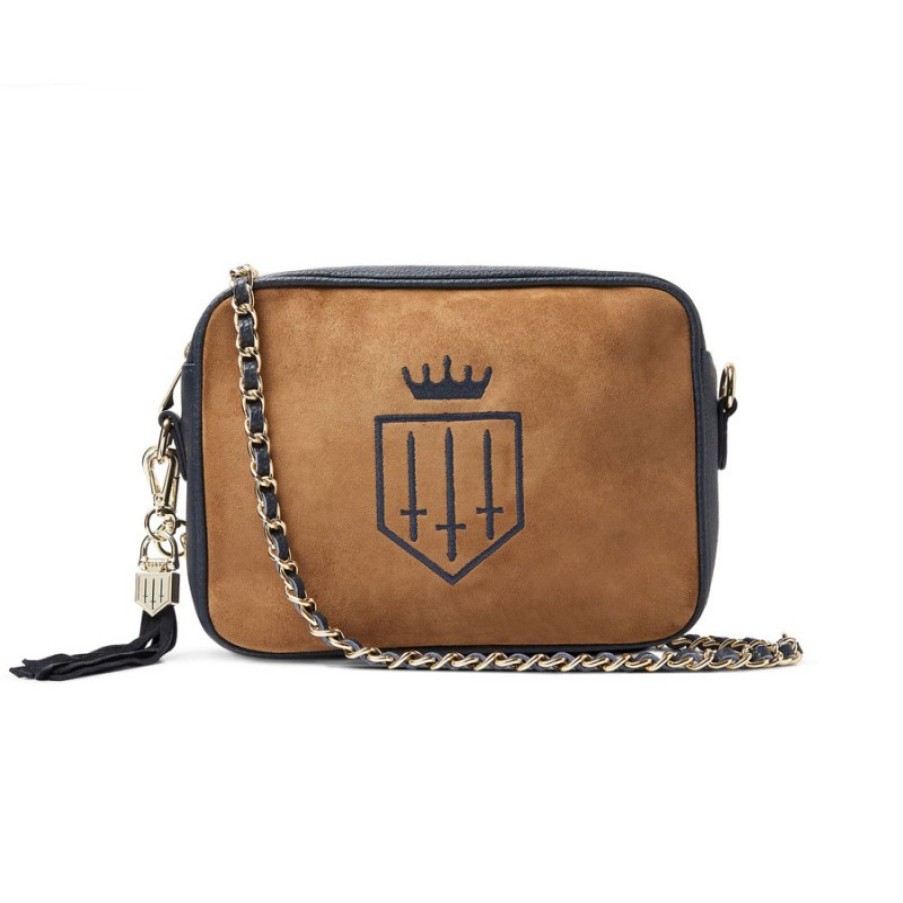 Women'S Fairfax and Favor | Fairfax & Favor Finsbury Cross Body Bag - Tan / Navy