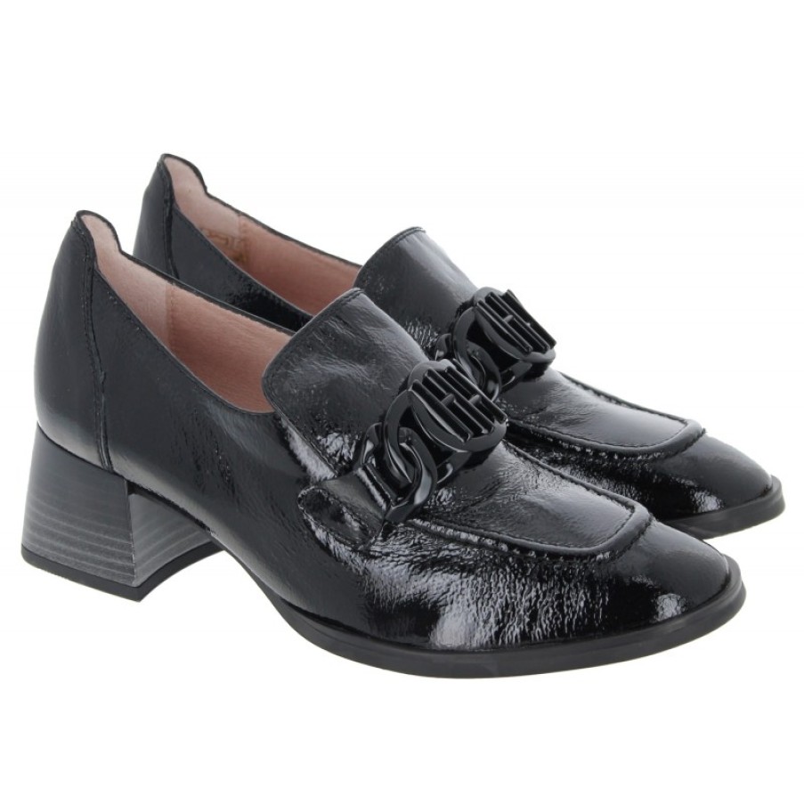 Women'S Hispanitas | Charlize-4 Hi232992 Low Heeled Loafers - Black Patent