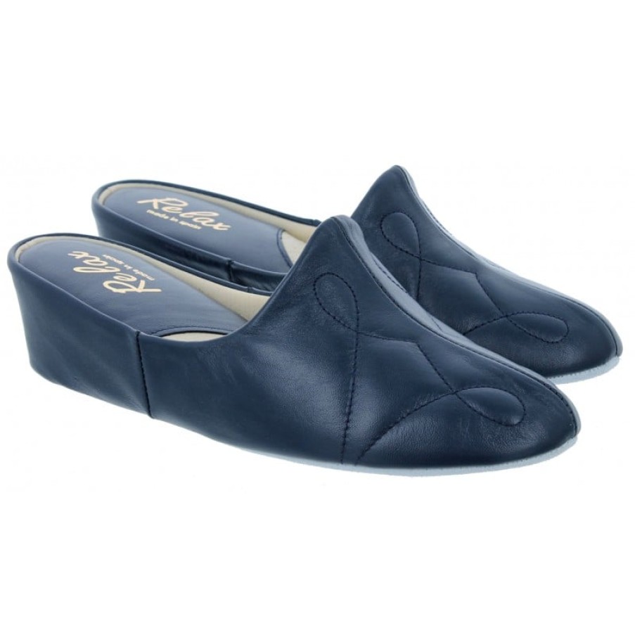 Women'S Gabor | Relax 7312 Slippers - Navy Leather