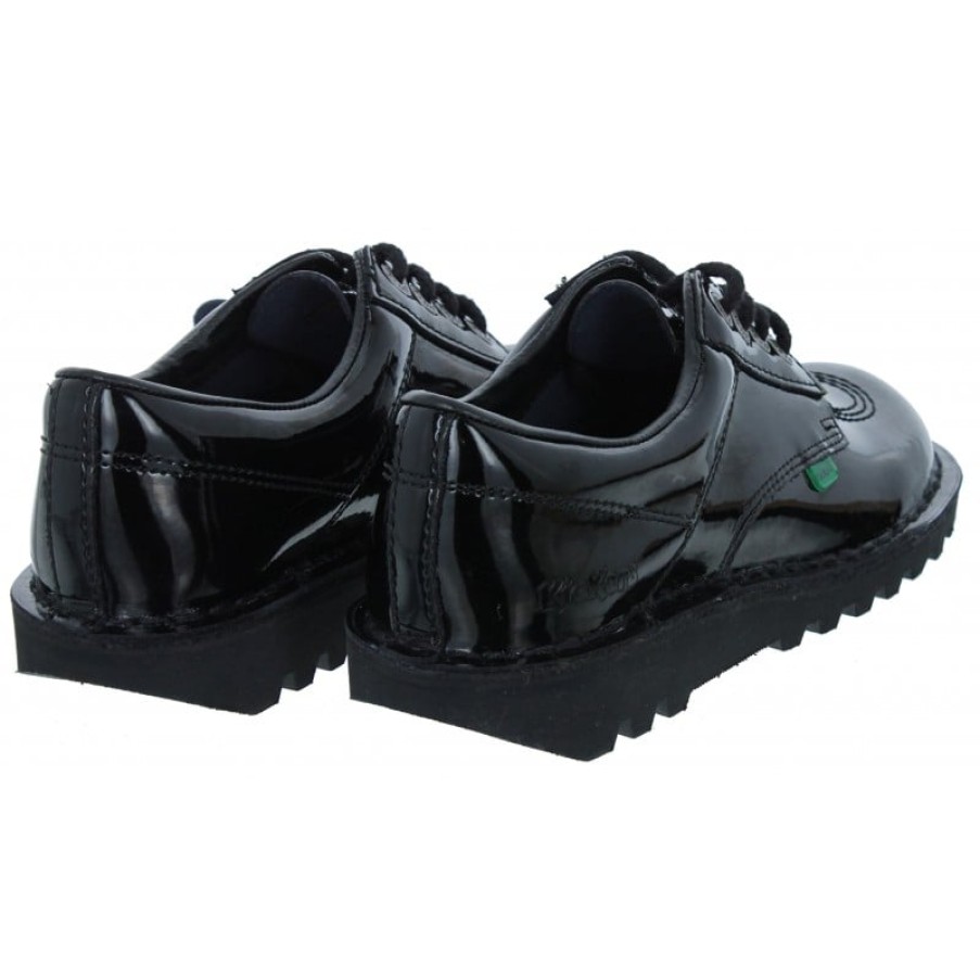 Children'S Kickers Teen Girls School Shoes | Kick Lo Womens 110688 Shoes - Black Patent