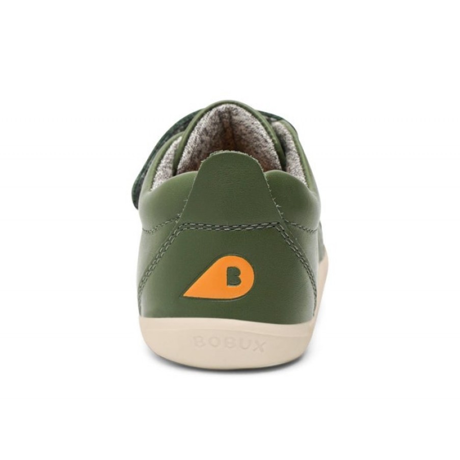 Children'S Bobux Boys Trainers | Step Up Grass Court 7289 Shoes - Forest Leather