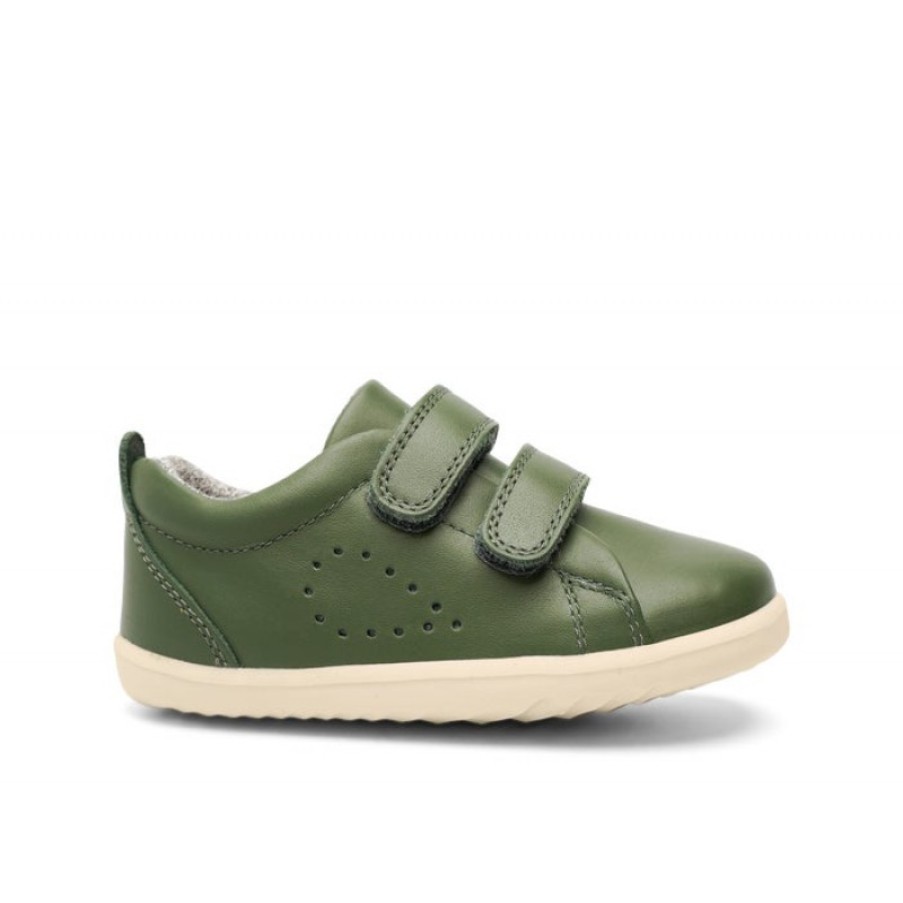 Children'S Bobux Boys Trainers | Step Up Grass Court 7289 Shoes - Forest Leather