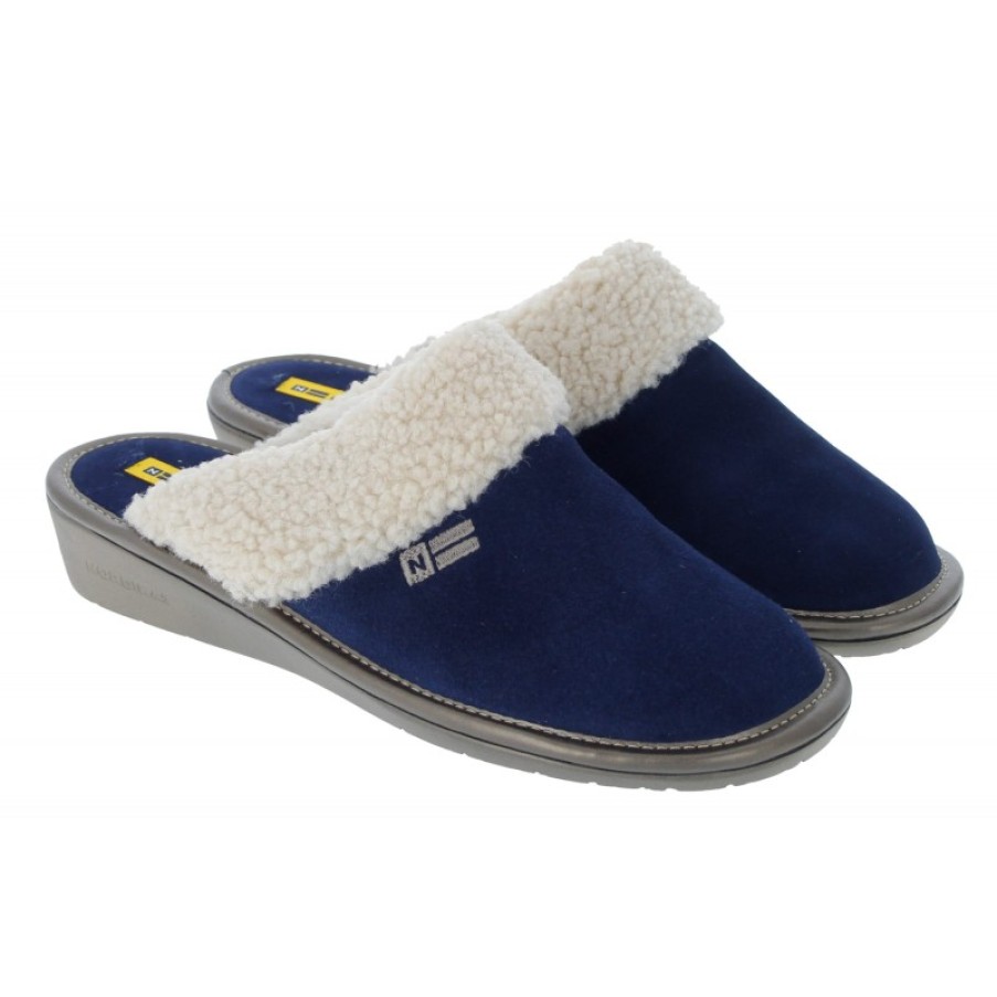 Women'S Nordikas | 1753-0/8 Mule Slippers - Indico Suede