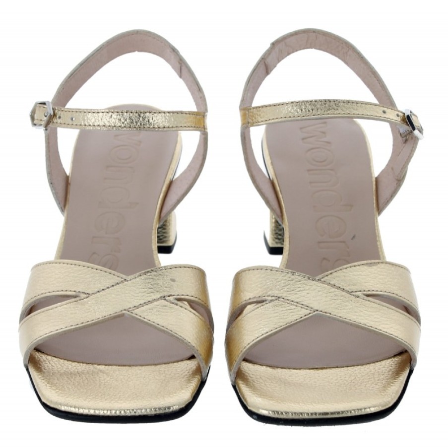 Women'S Wonders | H-5605-F Sandals - Gold Leather