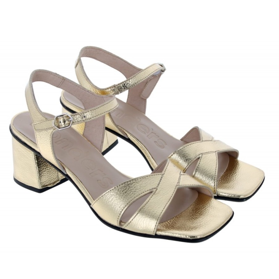 Women'S Wonders | H-5605-F Sandals - Gold Leather