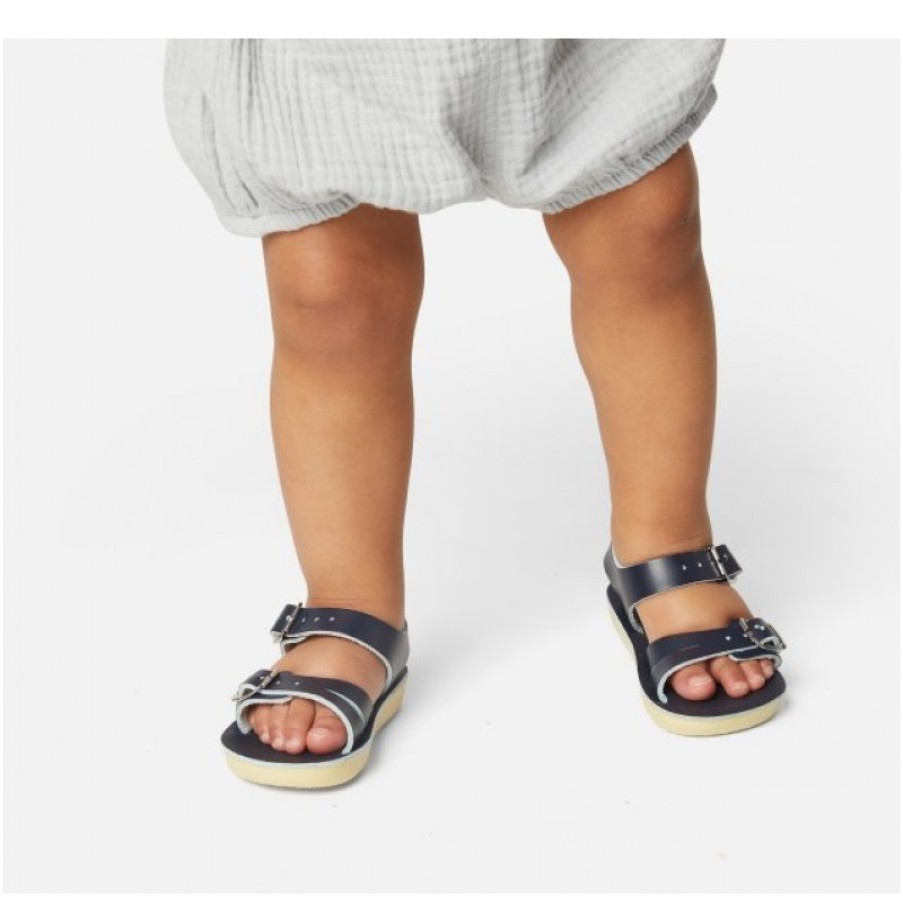 Children'S Salt-Water Boys Sandals | Seaweed Toddler Sandals - Navy