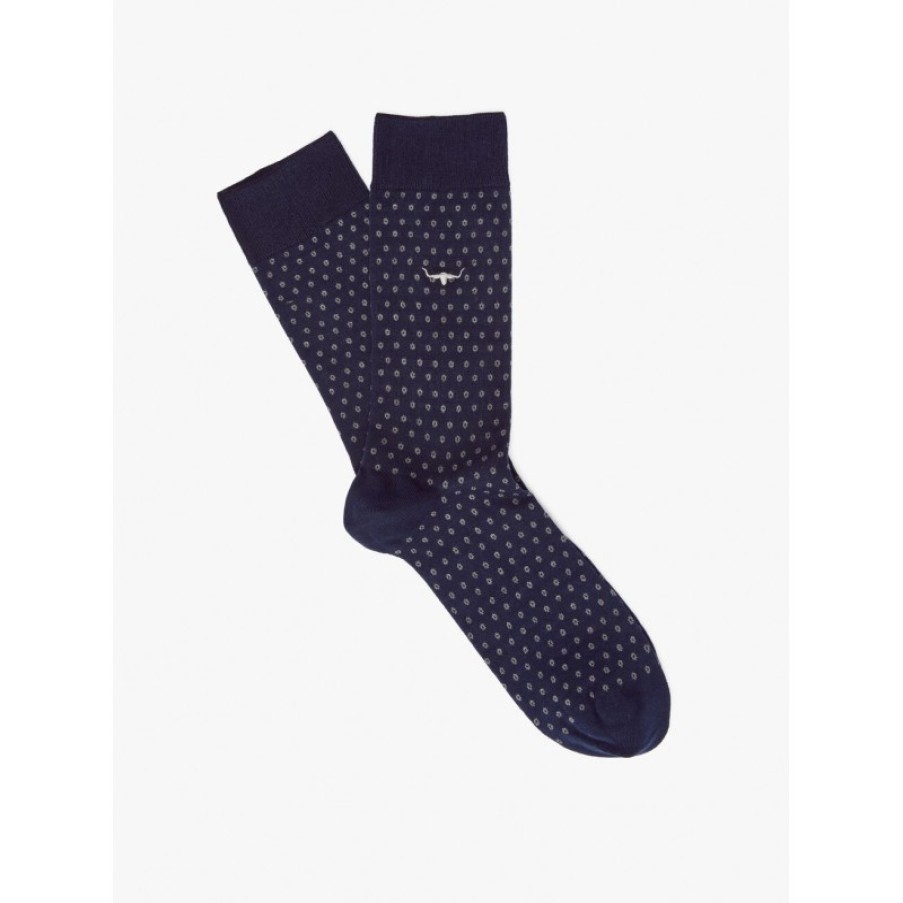 Men'S R. M. Williams | Nelson Sock - Navy/Grey