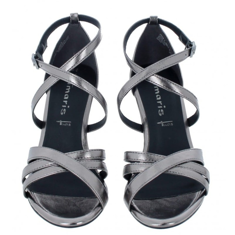 Women'S Tamaris | Callie High Heel Sandals 28369 - Platinum