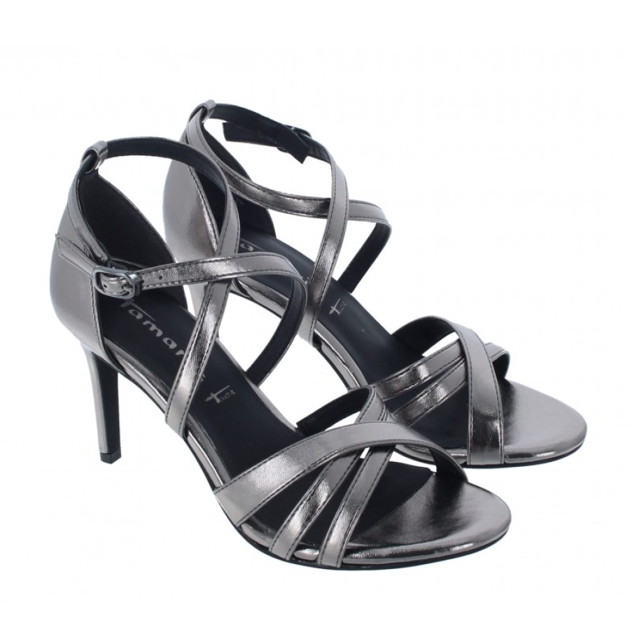 Women'S Tamaris | Callie High Heel Sandals 28369 - Platinum