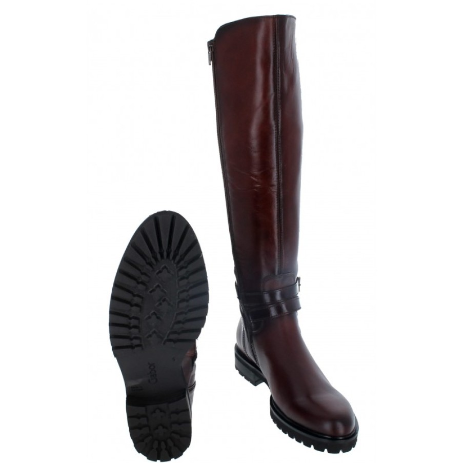 Women'S Gabor | Cable 71.628 Knee High Boots - Sattel Leather