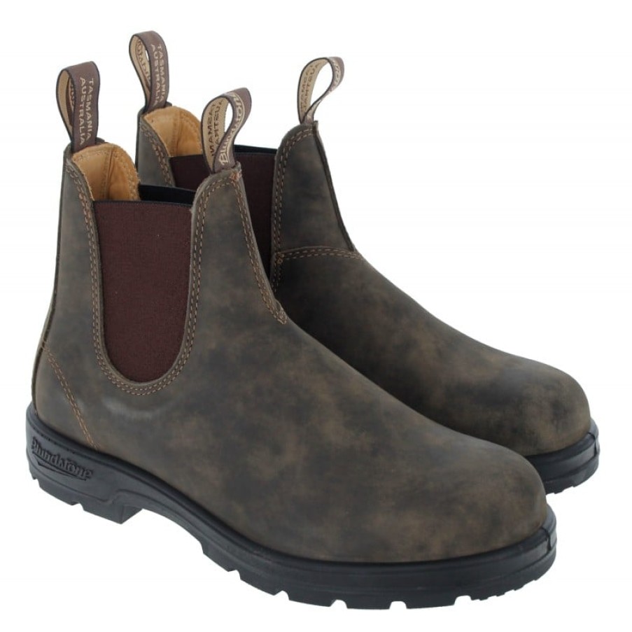 Men'S Blundstone | 585 Unisex Boots - Brown Leather