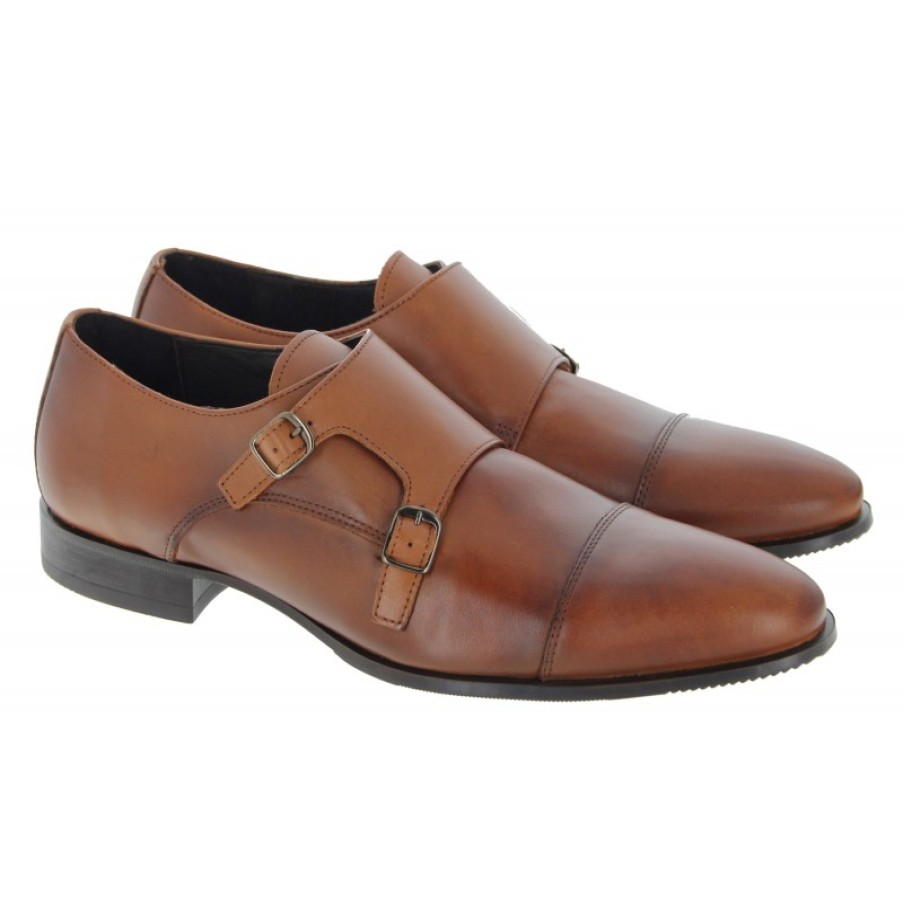 Men'S The Golden Boot | Golden Boot Silva 5809 Monk Shoes - Cuero Leather