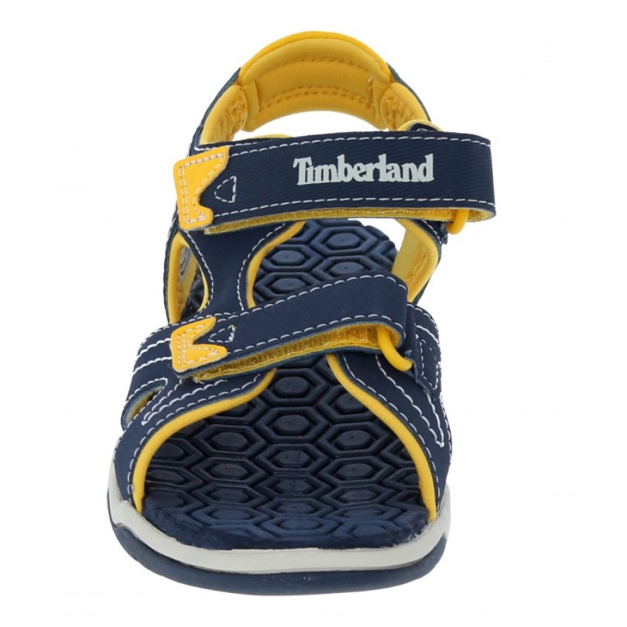 Children'S Timberland Boys Sandals | Adventure Seeker 2 Strap Toddler Sandals - Navy/Yellow