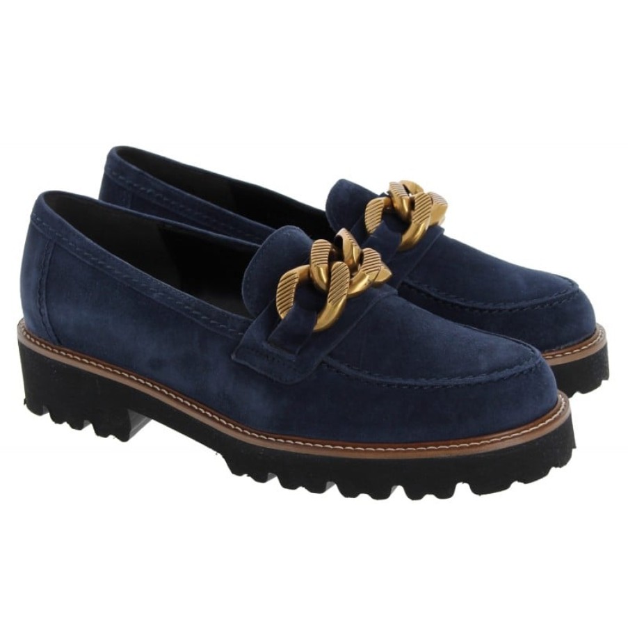 Women'S Gabor | Squeeze 35.240 Loafers - Marine Suede