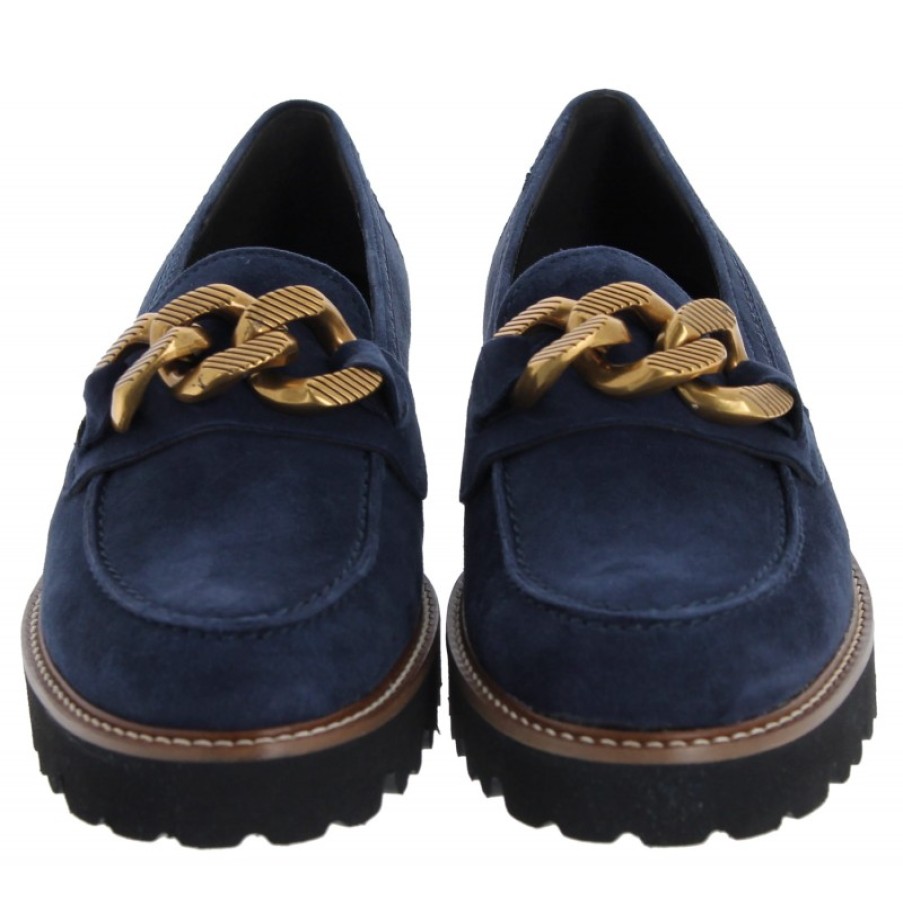 Women'S Gabor | Squeeze 35.240 Loafers - Marine Suede