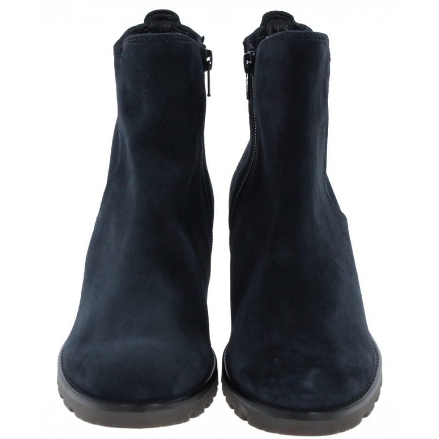 Women'S Gabor | Delight 32.800 Ankle Boots - Dark Blue Suede