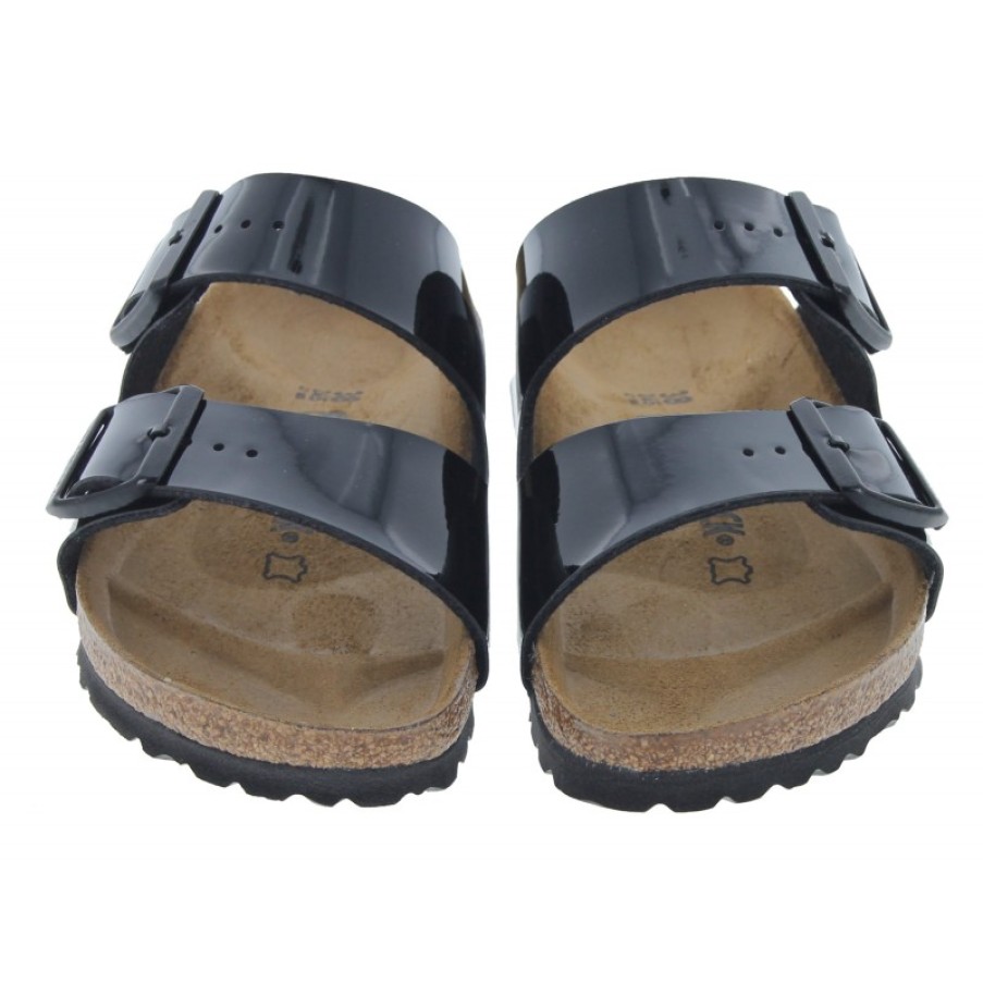 Women'S Birkenstock | Arizona 1005292 Sandals - Black Patent Birko-Flor