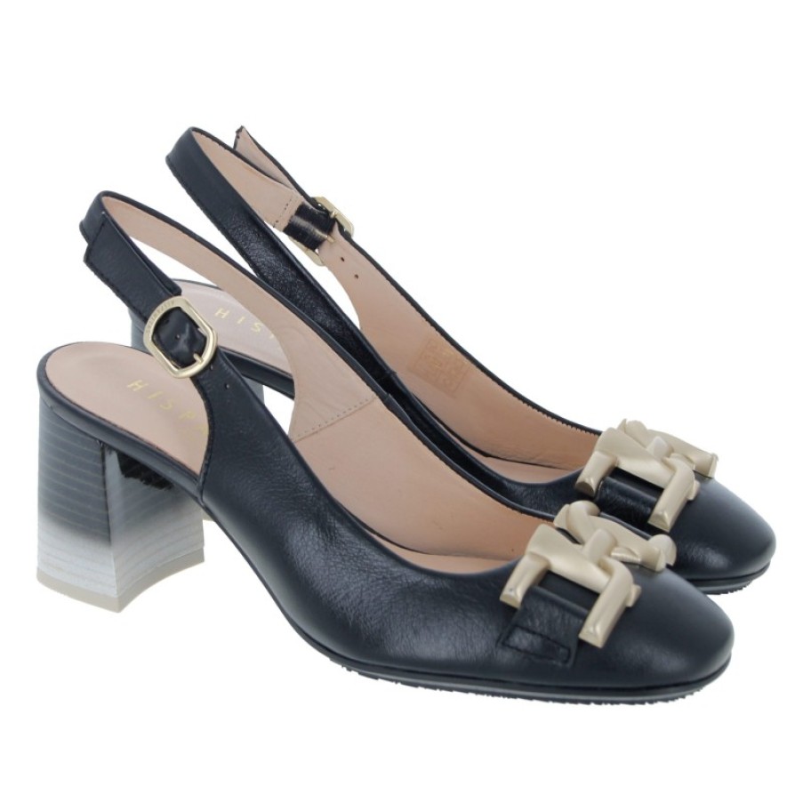 Women'S Hispanitas | Australia Hv232667 Sling Back Shoes - Black Leather