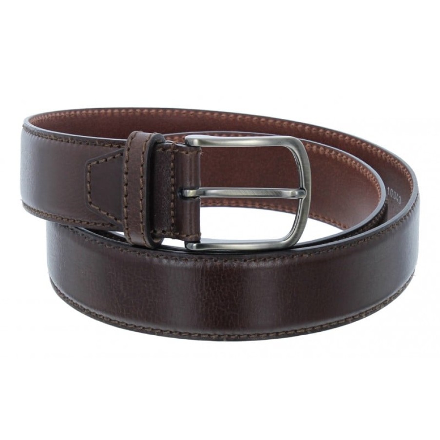 Men'S The Golden Boot | Golden Boot - 10043 Belts - Brown Leather