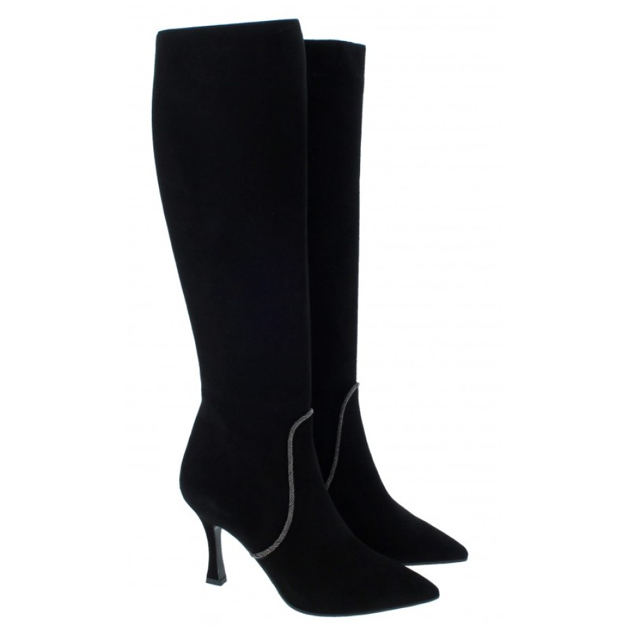 Women'S Evaluna | 1763 Knee High Boots - Black Suede