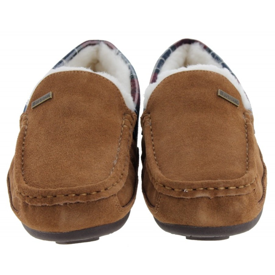 Men'S Barbour | Martin Slippers Msl0021 - Tan Suede