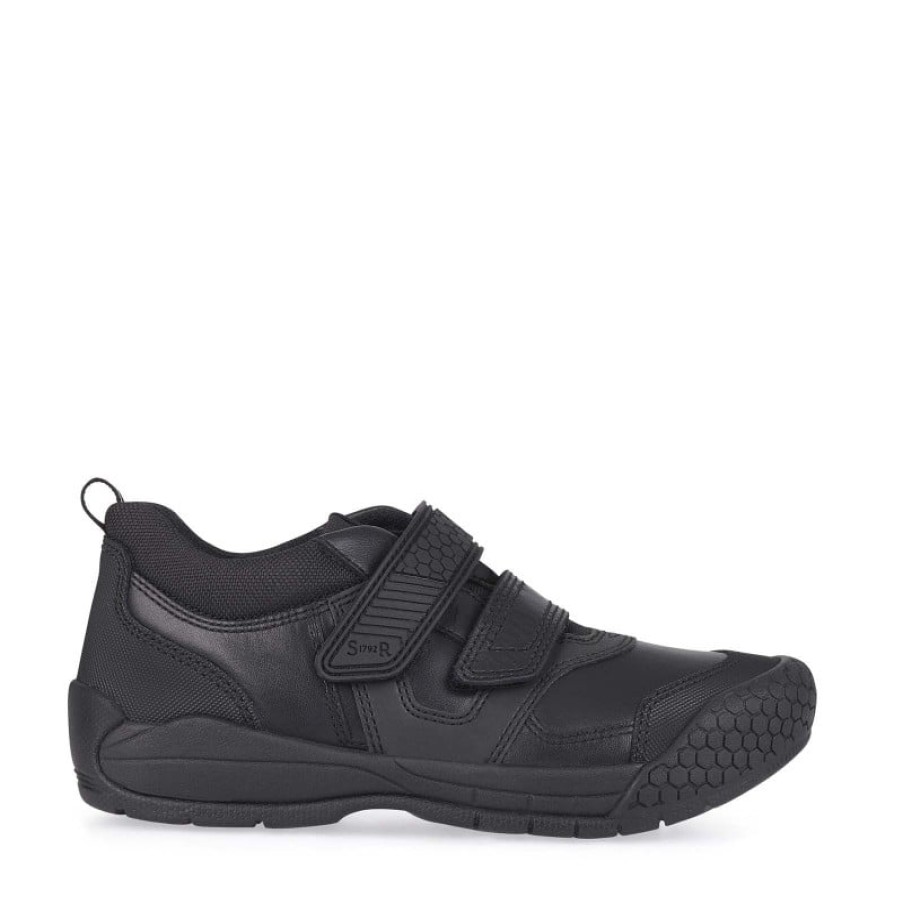 Children'S Start-Rite Boys School Shoes | Strike School Shoes - Black Leather