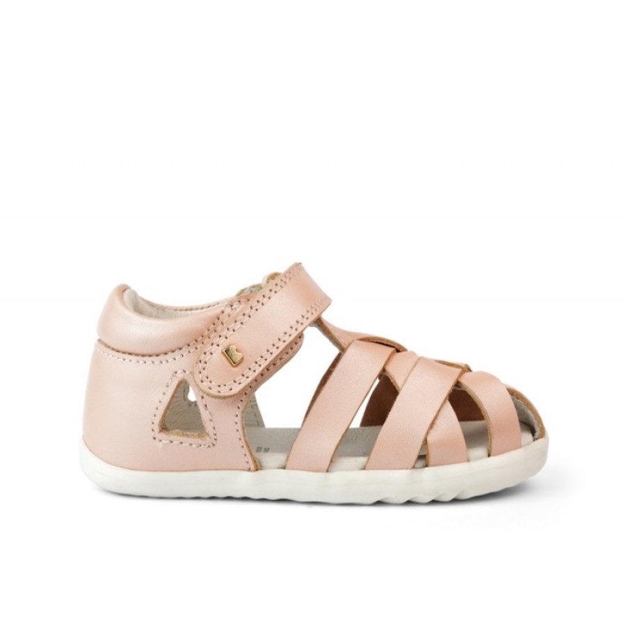 Children'S Bobux Girls Sandals | Step Up Tropicana Ii 7323 Closed Toe Sandals - Seashell Shimmer