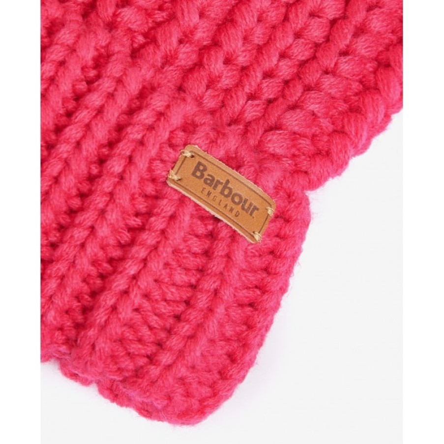 Women'S Barbour | Saltburn Beanie Lha0336 - Pink