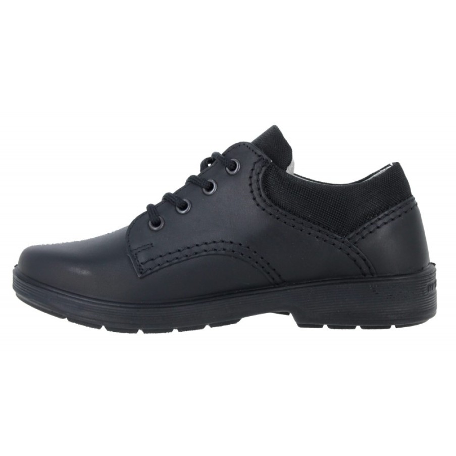 Children'S Ricosta Boys School Shoes | Harry 4100203 School Shoes - Black Leather