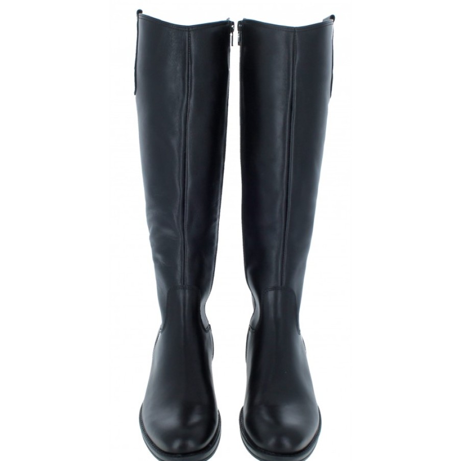 Women'S Gabor | Absolute S 91.608 Knee High Boots - Black Leather